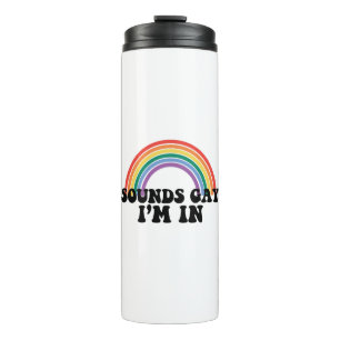 Bouteilles Isothermes Fierté gay LGBT Arc-en-ciel Sons Gay Je suis dedan