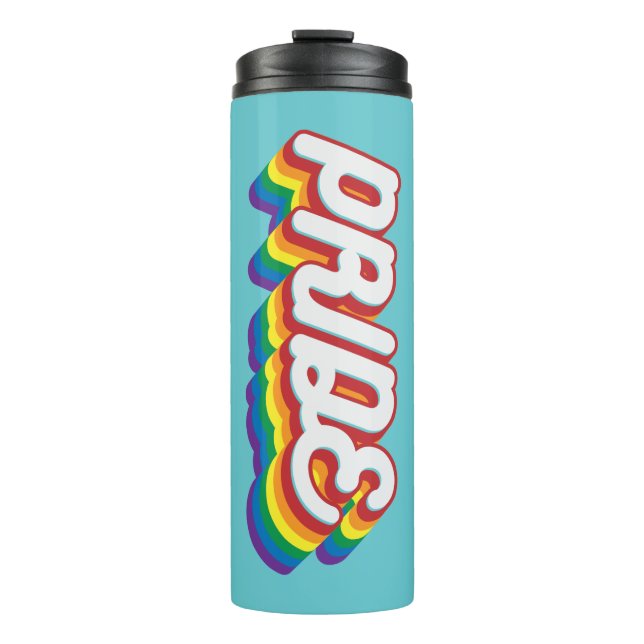 Bouteilles Isothermes Fierté| Style des années 70 (Devant)