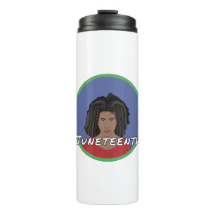 Bouteilles Isothermes Fille noire Juneteenth