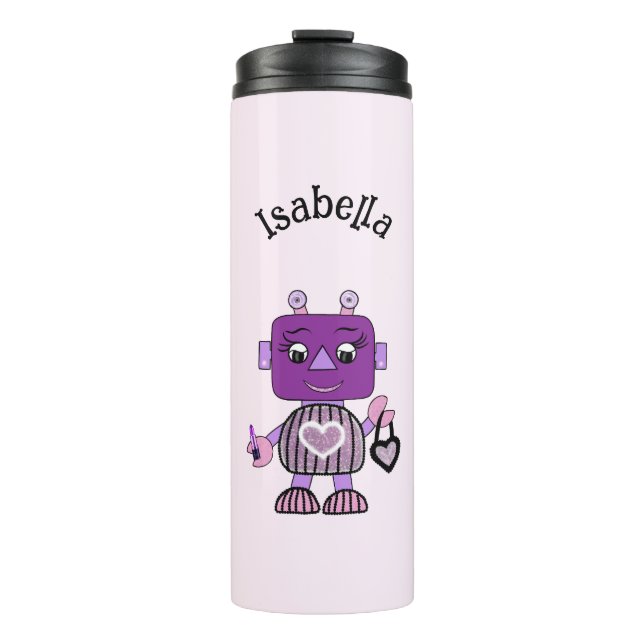 Bouteilles Isothermes Fille robot (Devant)