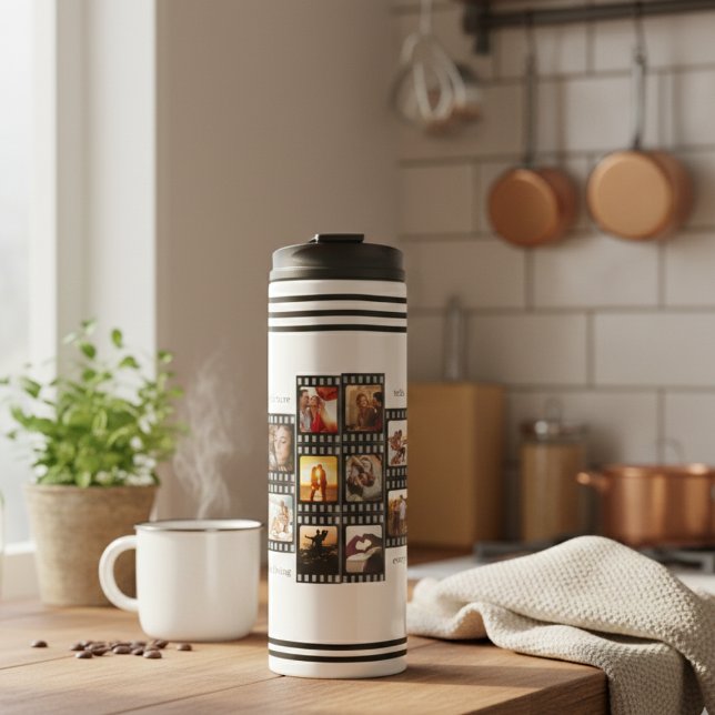 Bouteilles Isothermes Film Strip Photo Collage Custom 26-Photo Memory (Créateur téléchargé)