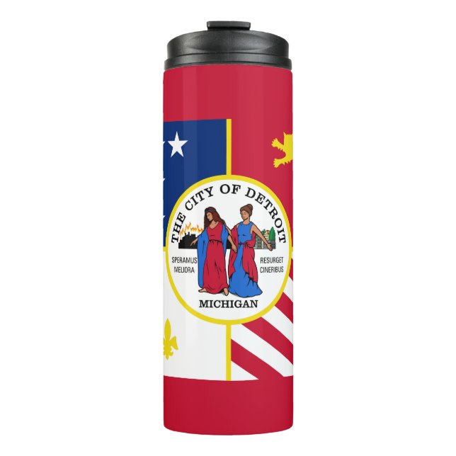 Bouteilles Isothermes Flag of Detroit, Michigan Thermal Tumbler (Devant)