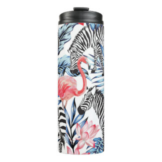 Bouteilles Isothermes Flair tropical : Flamant rose Zebra Paradise