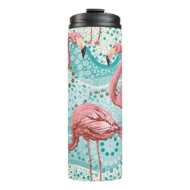 Bouteilles Isothermes Flamants roses sans soudure motif (Devant)
