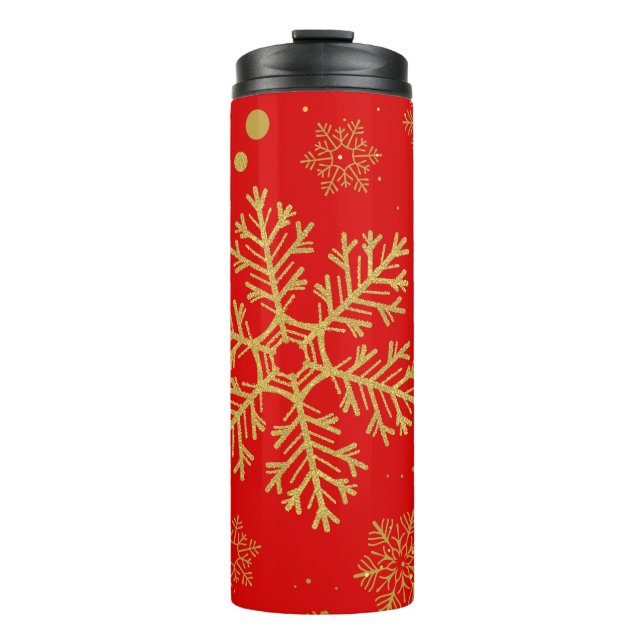 Bouteilles Isothermes Flèche dorée sur rouge (Devant)