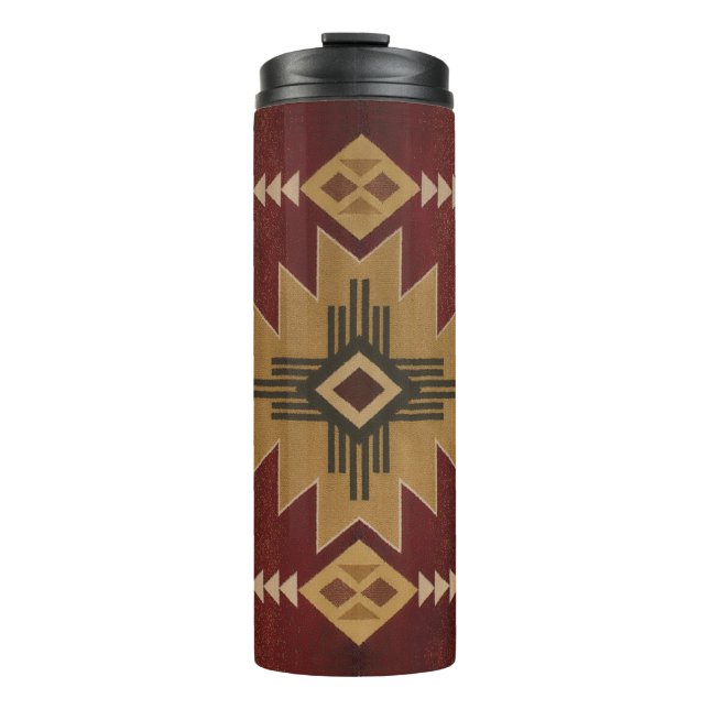 Bouteilles Isothermes Fleece, Motif amérindienne (Devant)