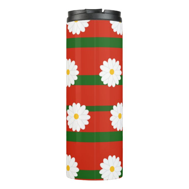 Bouteilles Isothermes Fleur blanche Fleur rouge Joyeux Noël (Dos)
