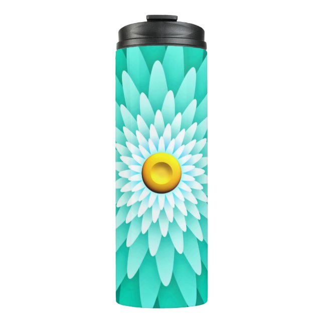 Bouteilles Isothermes Fleur bleue Mandala-68566 (Devant)