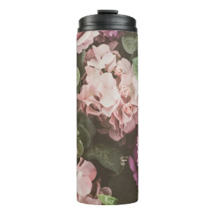 Bouteilles Isothermes Fleur de bouquet, filtre vintage, beau fond