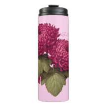Fleur de Chrysanthème Magenta Vintage