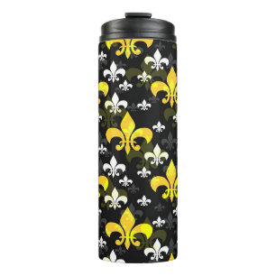 Bouteilles Isothermes Fleur De Lis Blanc Jaune