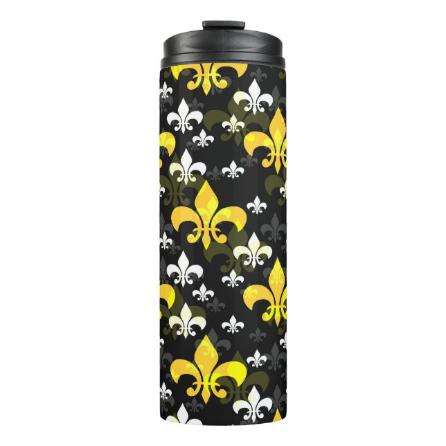 Bouteilles Isothermes Fleur De Lis Blanc Jaune (Devant)