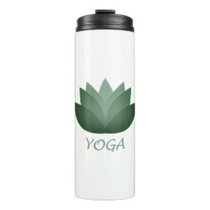 Bouteilles Isothermes Fleur Emerald Yoga Lotus