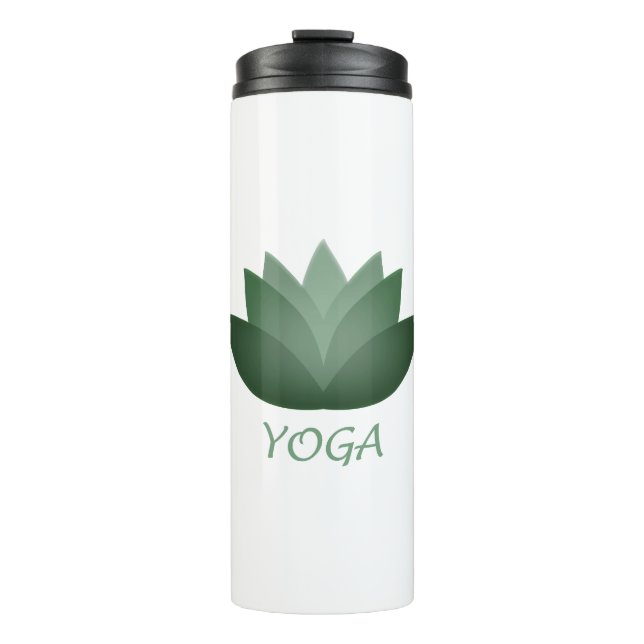 Bouteilles Isothermes Fleur Emerald Yoga Lotus (Devant)