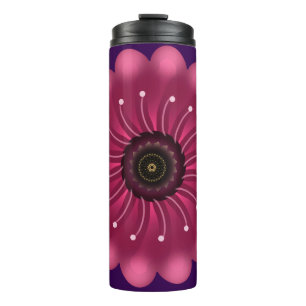 Bouteilles Isothermes Fleur Fantastique Rose Luminescente   Fleur Floral