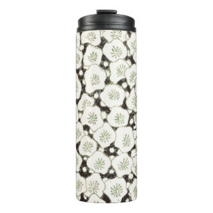 Bouteilles Isothermes Fleur japonaise vintage 1902 : Fleur noire et blan