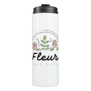 Bouteilles Isothermes Fleur – Logo Floral Pure Love