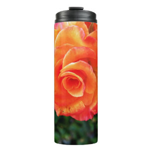 Bouteilles Isothermes Fleur rose orange