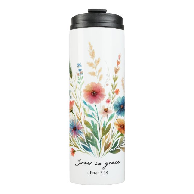 Bouteilles Isothermes Fleurir en grâce florale (Devant)