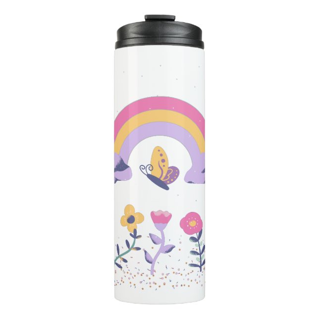 Bouteilles Isothermes Fleurs Cloud Arc-en-ciel (Devant)