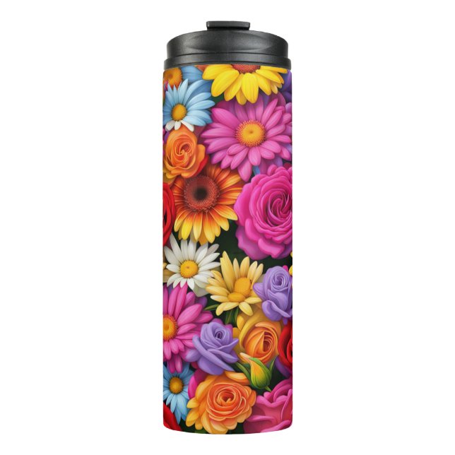 Bouteilles Isothermes Fleurs colorées #79 - (Devant)