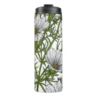Fleurs cosmos blanches