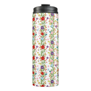 Bouteilles Isothermes Fleurs d'aquarelle Motif coloré-67488