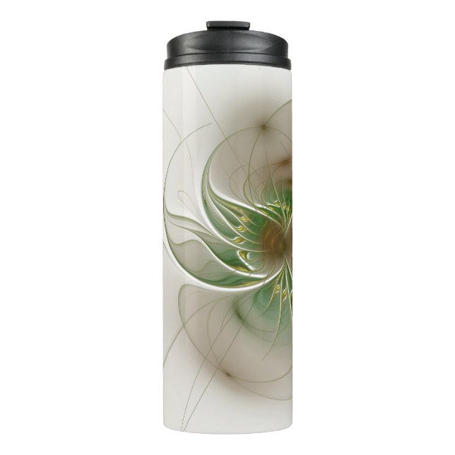 Bouteilles Isothermes Fleurs de fantaisie fractale douces et tendres  (Devant)