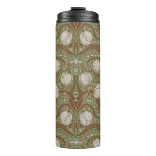 Bouteilles Isothermes Fleurs de jardin printanier sur sauge