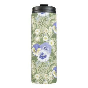 Bouteilles Isothermes Fleurs de jardin printanier sur sauge