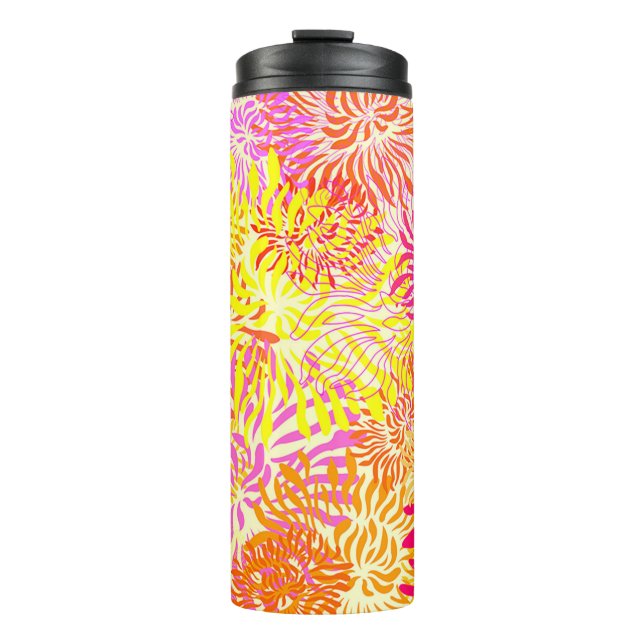 Bouteilles Isothermes Fleurs de printemps colorées (Devant)