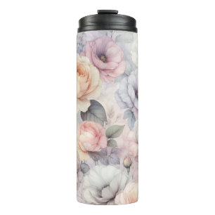 Bouteilles Isothermes Fleurs de rose élégantes