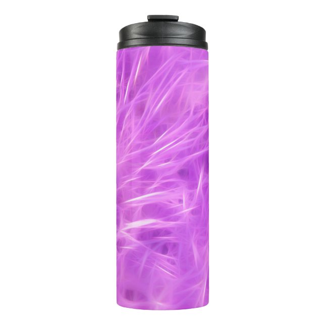 Bouteilles Isothermes Fleurs de teintes violettes transformées (Devant)