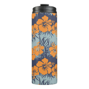 Bouteilles Isothermes Fleurs d'Hibiscus : Papier peint Vintage