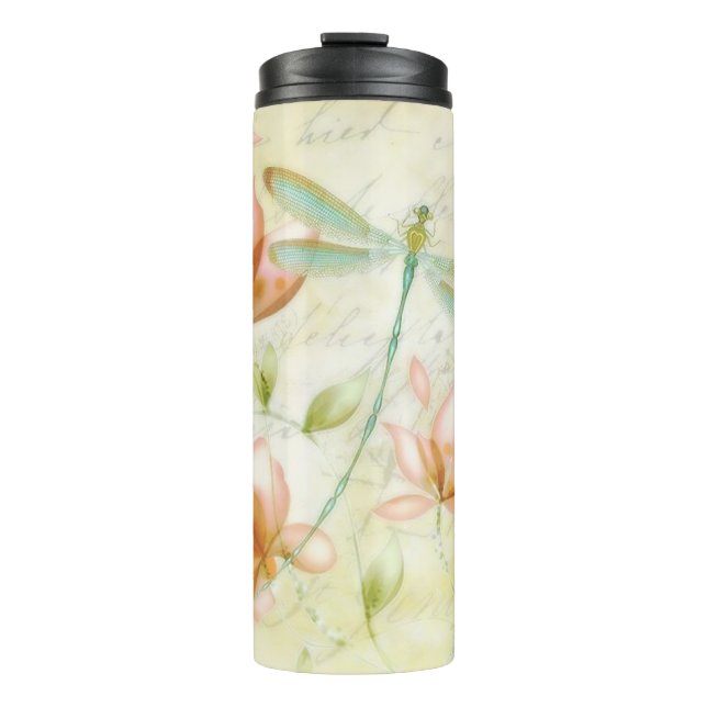Bouteilles Isothermes Fleurs et libellule (Devant)