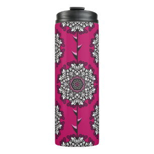 Bouteilles Isothermes Fleurs Graphiques Florales rose sans joint