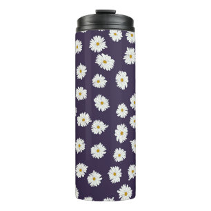 Bouteilles Isothermes Fleurs marguerites : petit motif sans soudure.