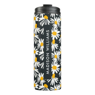Bouteilles Isothermes Fleurs Monogrammes de script Tumbler thermiques