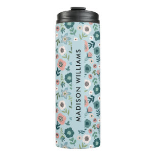 Bouteilles Isothermes Fleurs Monogrammes de script Tumbler thermiques