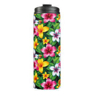 Bouteilles Isothermes Fleurs multicolores et Feuilles Motif-57577