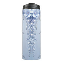 Fleurs Ornées Bleues avec Perles