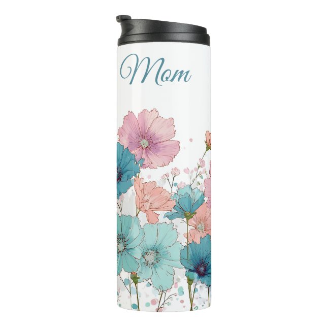 Bouteilles Isothermes Fleurs printanières vintage pour maman (Tourné sur la droite)