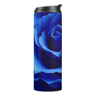 Bouteilles Isothermes Fleurs roses bleues plante romance thermale tumble