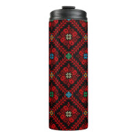 Fleurs rouges Palestine Broderie tatreez Motif