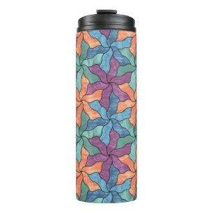 Bouteilles Isothermes Fleurs Tessellées De Verre Tiré