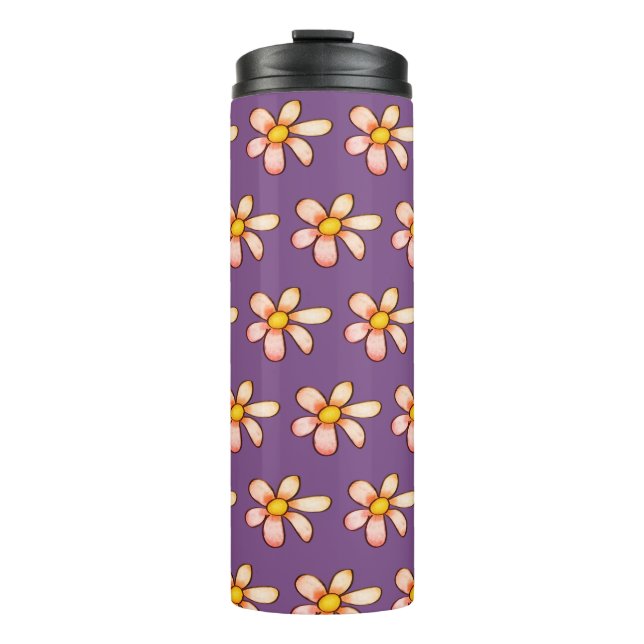 Bouteilles Isothermes Fleurs Tumbler Thermique (Devant)