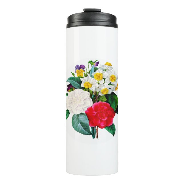 Bouteilles Isothermes Fleurs vintages (Devant)