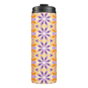 Bouteilles Isothermes Fleurs violet jaune orange