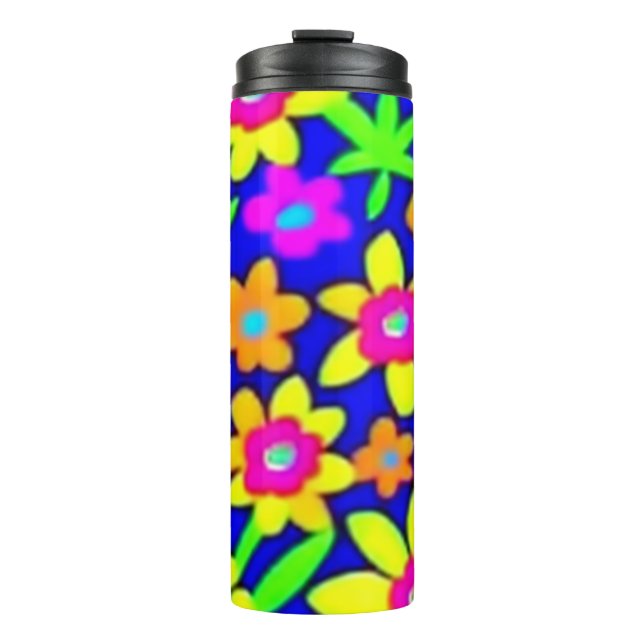 Bouteilles Isothermes Fleurs vives et colorées (Devant)