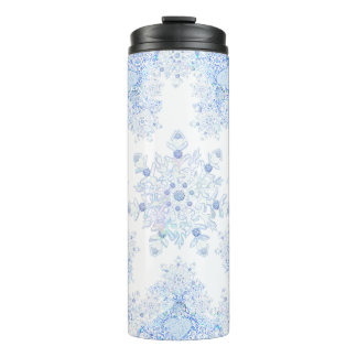 BOUTEILLES ISOTHERMES FLOCON DE NEIGE BLEU GLACE